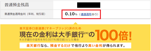 楽天銀行 金利